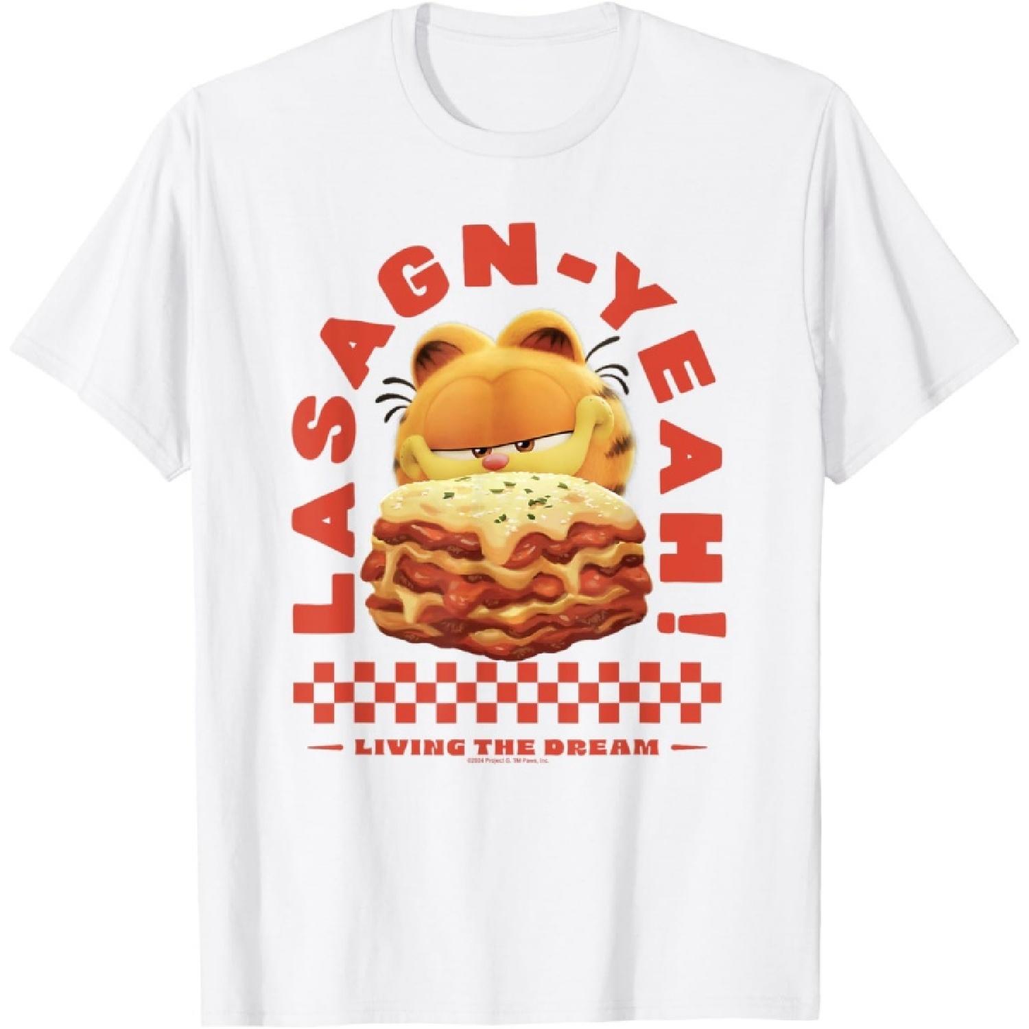 Garfield Lasagn-yeah T-Shirt XXXXXL белый