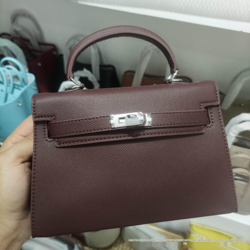 Sac Kelly Impression Paume Deuxième Génération 2026: Nouveau Sac à Main Mini Tote & Bandoulière Haut de Gamme pour Femme