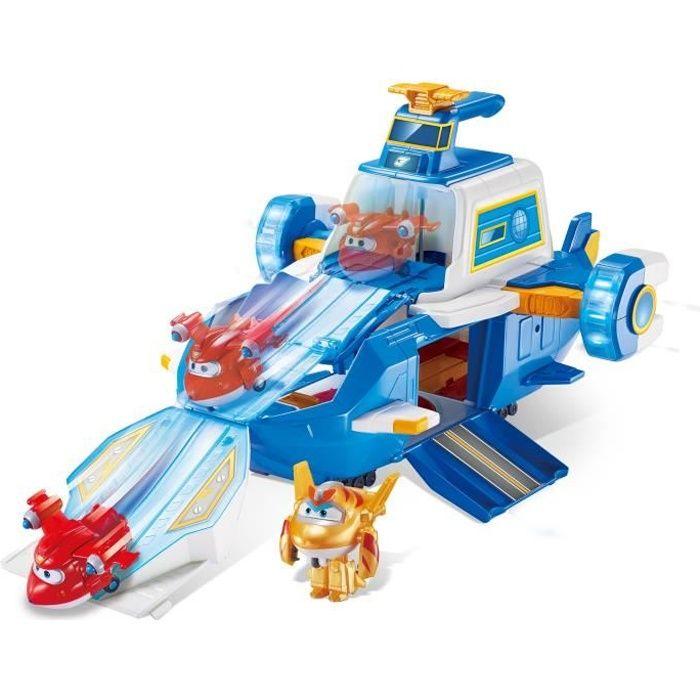 AUER SUPER WINGS - Hrací set Letiště World Aircraft + 2 Figurky Transform-A-Bots – Animovaný seriál Super Wings Sezóna 5