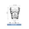 Sun Wukong Shaped Lead-Free Crystal Glass Whiskey Cup Chinese Style Transparent Frosted Drinkware Glass Mug Teacup Gift