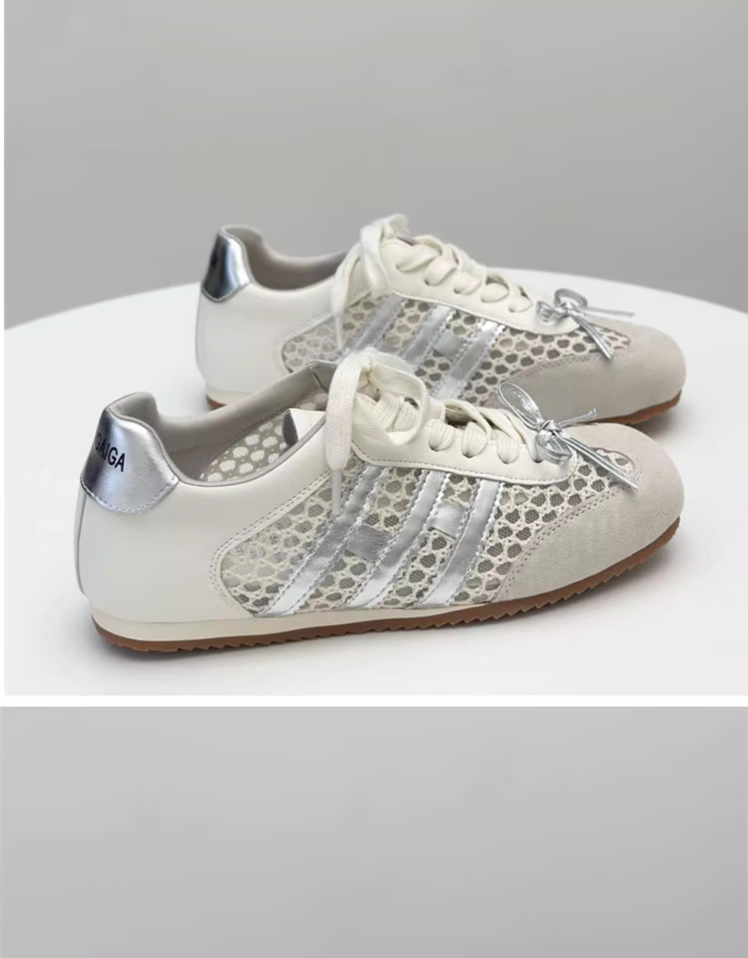 

Popular mesh breathable Forrest Gump sports and leisure shoes lightweight women s 2025 summer new lightweight flat-bottomed German training net shoes 35