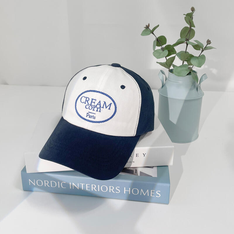 Female college student casual lettering baseball cap C4775_Pink