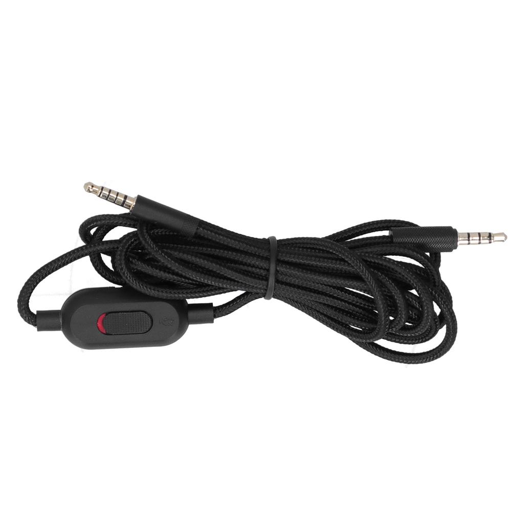 Game Headphone Audio Cable Volume Microphone Control for Logitech G233 G433 GPRO GPROX