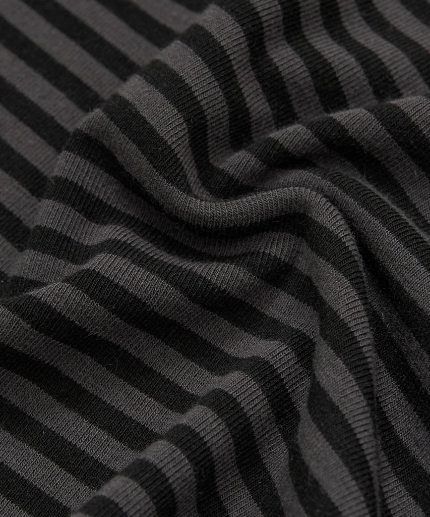TOFFEE WOMEN W Daily Striped Raglan T-Shirt (Black)