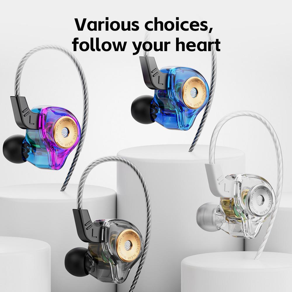 QKZ AK6-Ultra Wired In-Ear Dynamic Headphones with Mic for Monitoring and Running