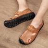 Men's Sandals Men's Vietnam 2020 Summer New Baotou Large Size Hole Shoes Leather Sandals Men's Tide Beach Shoes Casual