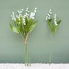 1/5PCS White Artificial Flowers Letter Bellflowers Fake Plastic Plants Home Room Decorations Wedding Party Bride Holding Bouquet