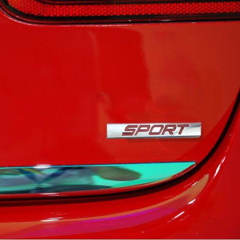 Sport Logo Square Bar Zinc Alloy Car Styling Emblem Badge Auto Refitting 3D Sticker Decal for VW New Jetta Bora Lavida