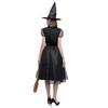 Halloween Costume Black Veil Witch Sorcerer Night Ghost Stage Party Costume Adult