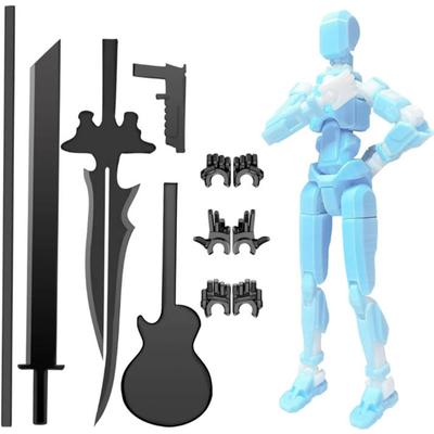 Mobiles Puppenset, 3D-gedruckte Titan-Roboter-Mobilpuppe, bewegliche Mobilpuppe, für Sammler geeignet, Schreibtischdekoration