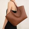 Borsa tote nuova borsa con motivo intrecciato alta sensibilità moda retrò borsa da donna grande capacità borsa a tracolla donna