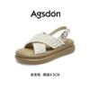 Augusteng Platform Sandals Women's Summer Wear 2025 New Model with Skirt Sandals Casual One-pedal Sports Slippers