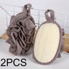 2 Pezzi di Spugne Naturali di Luffa, Prodotti da Bagno, Spugna Esfoliante per il Corpo, Spugna di Luffa Portatile per Esfoliazione e Bagno.