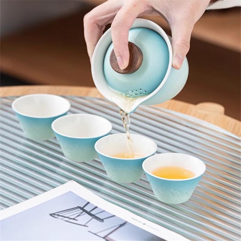 Portable Ceramic Travel Tea Set