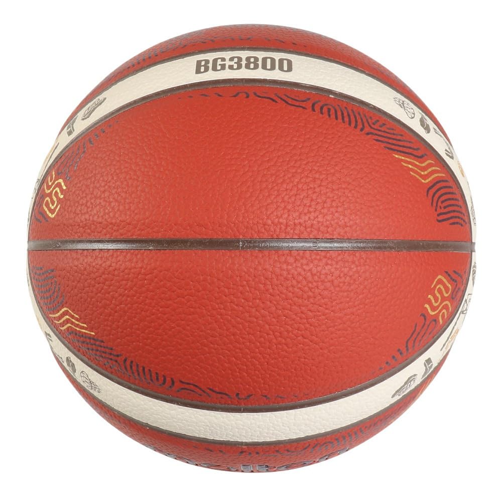 Molten Eurobasket 2025 Model Basketball, Synthetic Leather, Size 5, B5G3800-E5Z