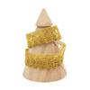 10yard GoldSilver Thread Hollow Wave Lace Ribbon Glitter Metallic lace Trim Border Clothes Curtain Decorative Edge lace trimming