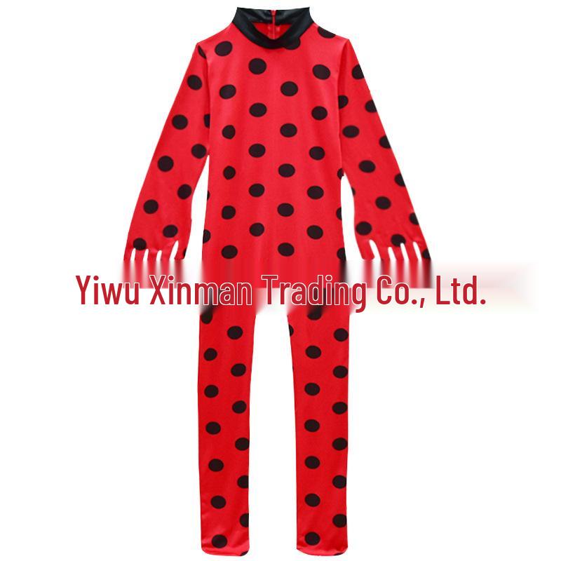 Trendy Girls' Superhero Jumpsuit with Eye Mask & Bag - Perfect for Halloween or Festivals