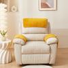 3pcs/set Lamp Plush Recliner Sofa Mat Solid Color Soft Armchair Backrest Armrest Towel Single Sofa Dust Pad with Storage Bags