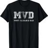 Mens Most Valuable Dad MVD Baseball Gift T-Shirt