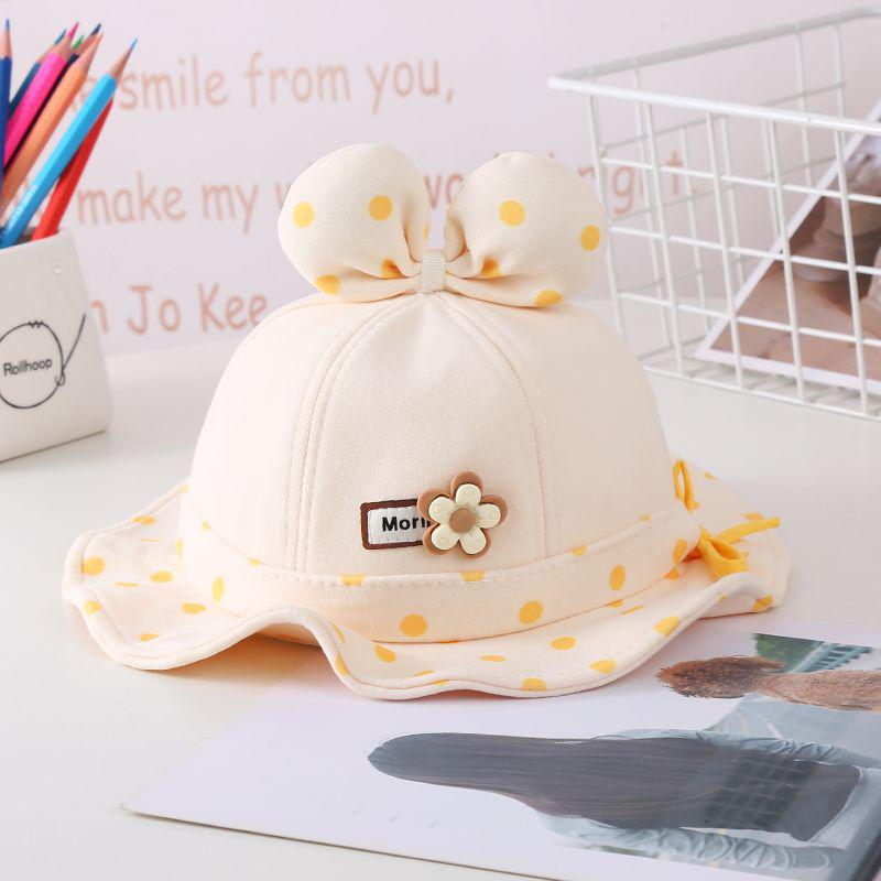 Adjustable Thickened Baby Girl's Fisherman Hat for Spring & Autumn