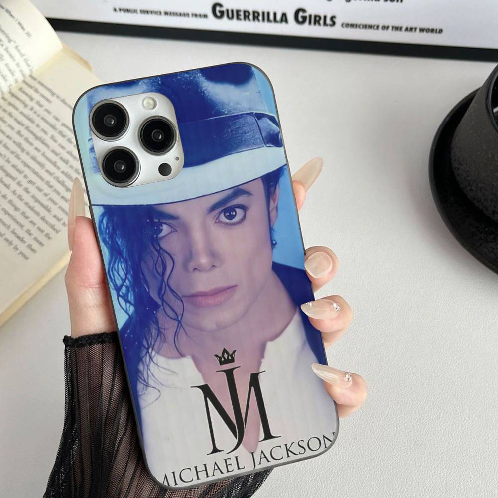 Pop Singer Michael Jackson Phone Case For IPhone 17 16 15 11 12 13 14 Pro Max Soft Corrugated Silicone Cover Case
