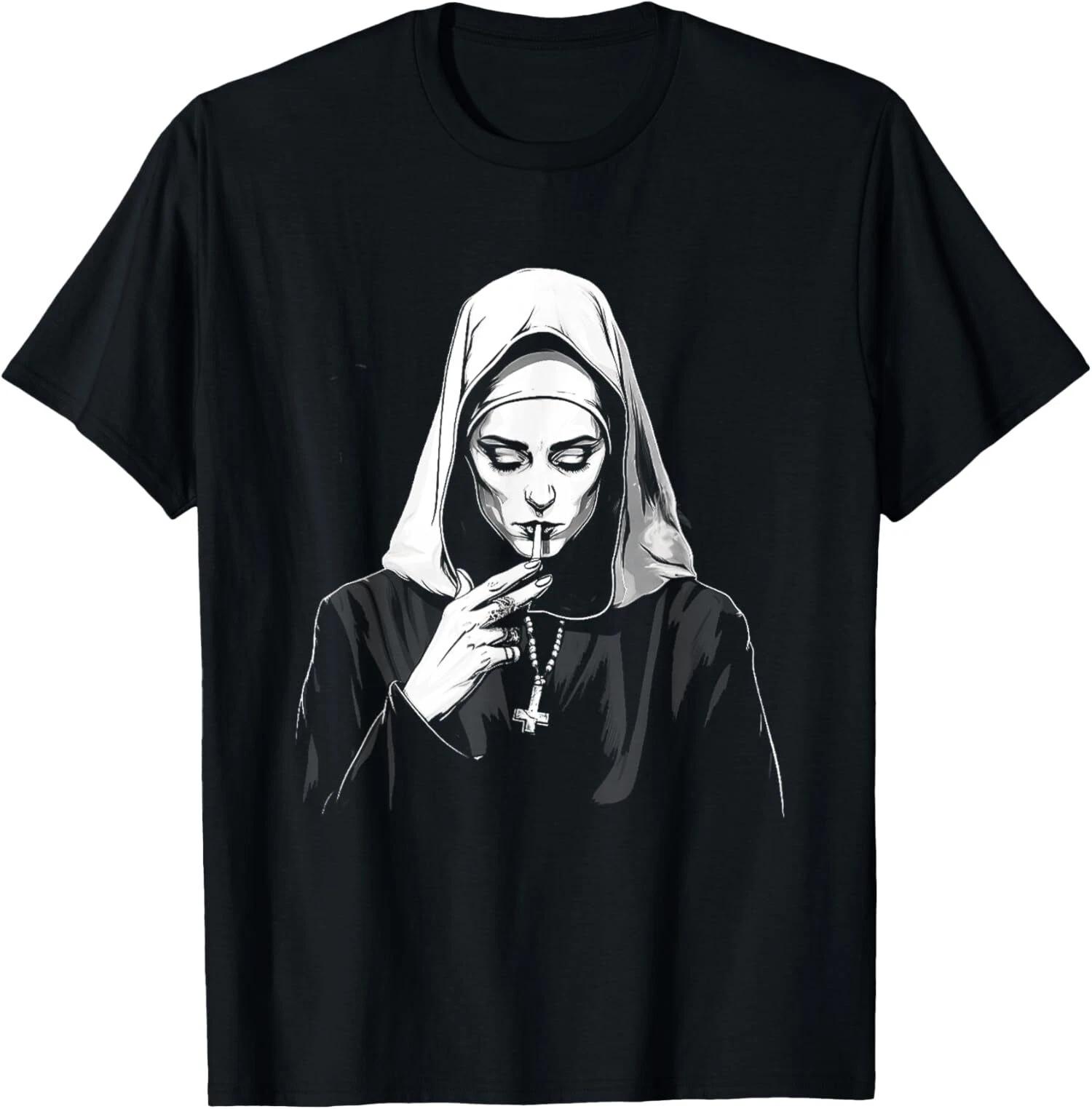 Bad Religion Naughty Nun Nun Cigarette Smoking Nun T-Shirt M