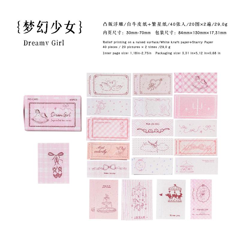 

Journal GO 40pcs Vintage Imreppsion Embossed Stickers Planner DIY Materials for Scrapbook Journal Envelope Decoration Decals