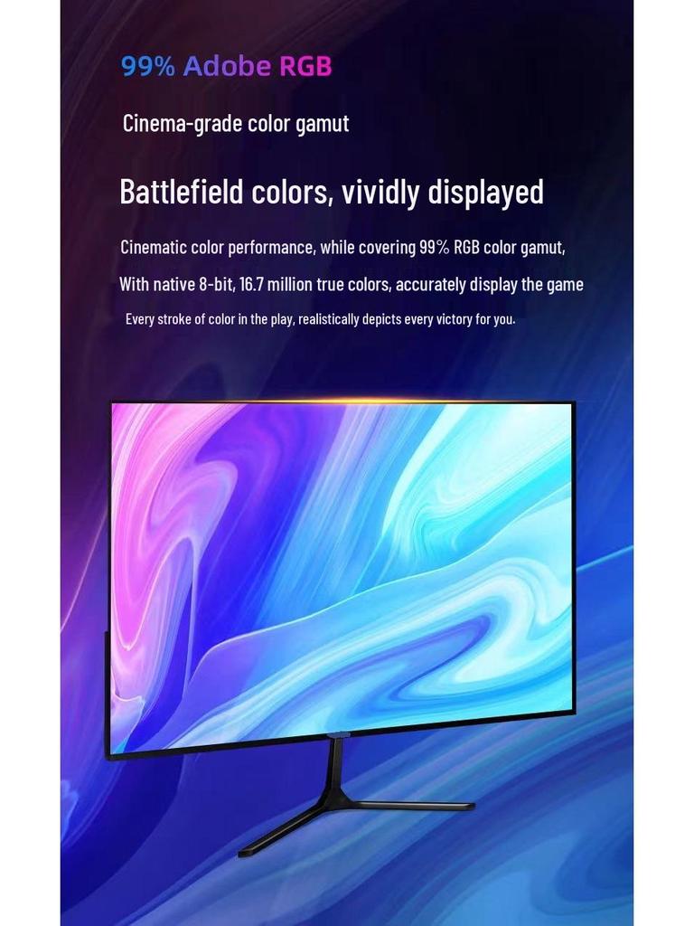 SF 32-inch 4K Curved Monitor & 27-inch 2K 165Hz Gaming LCD Monitor