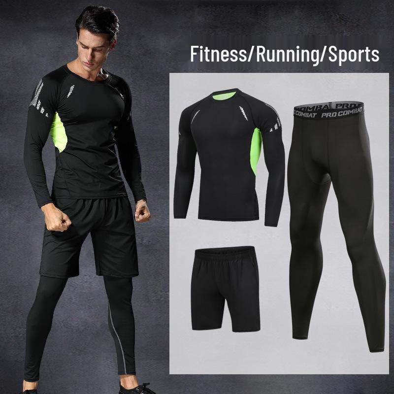 Men's Quick-Dry Sports Training Suit: Casual Fitness Running Set