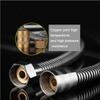 Flexible Shower Hose Stainless Steel Water Pipe Bathroom Soft Tube Accessories 2.5m