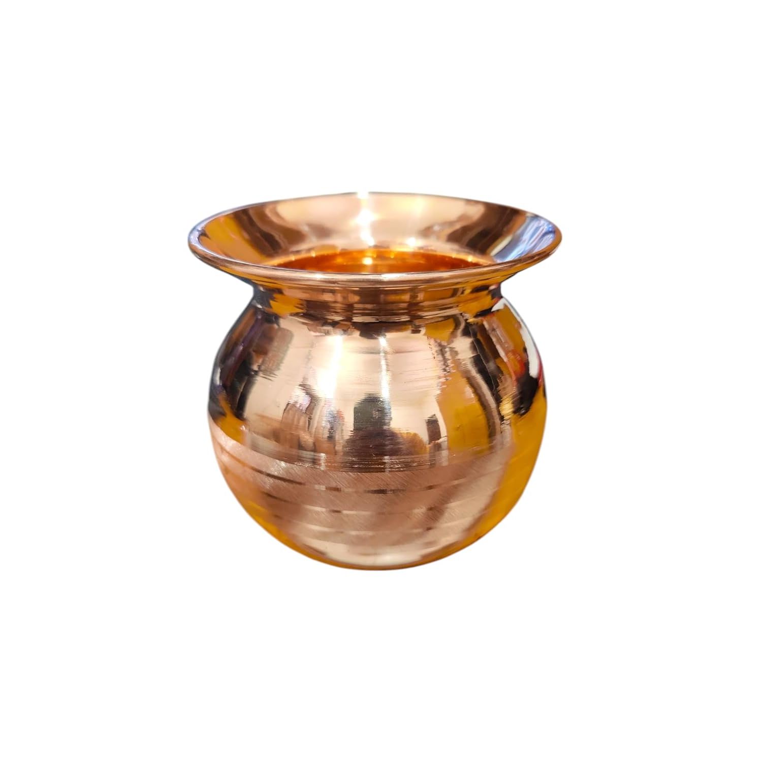 100% Pure Copper Kalash Lota | Handmade Tamba Copper Pot for Puja, Ayurveda, Yoga & Daily Use 700ml