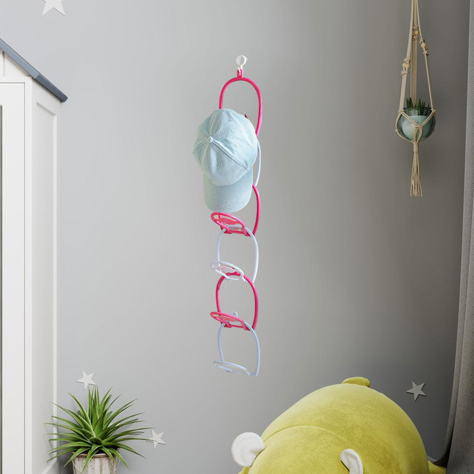 6 штук Крючки для ковбойской шляпы Органайзер для кепок Держатель Организация Штабелируемая вешалка Хранение для розовый 877₽