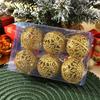 6Pcs 6CM Christmas Balls Decorations Christmas Tree Ornaments Ball Hanging Pendants Home Party Decor 2026 New Year Navidad Decor