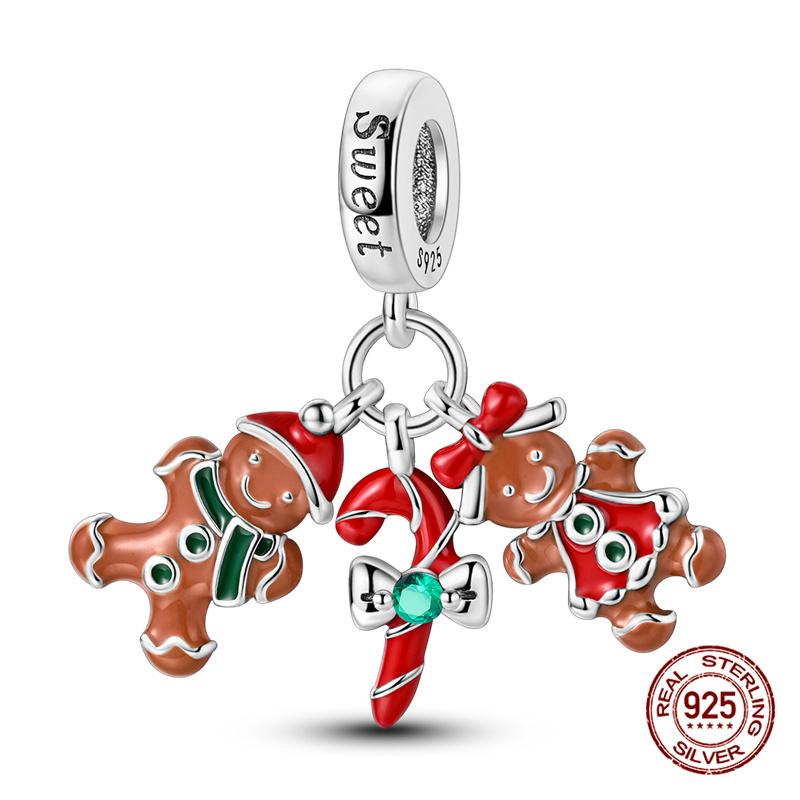 Charms Copper Three-In-One Series Charms Beads Fit 3Mm Original Bracelet Womens Diy Fine Jewelry Gifts