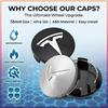 4Pcs 56MM Car Emblem Wheel Center Hub Cap Covers Auto Rim Cover For Tesla Model S Model X Model Y Model 3 Roadster SpaceX Accessory