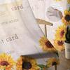 Farm Retro Flower Sunflower Tulle Curtains For Living Room Home Decor Window Curtain Kitchen Sheer Voile Curtain
