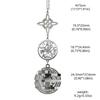 Stainless Steel Double Pendant Necklace with Witch Knot & Star