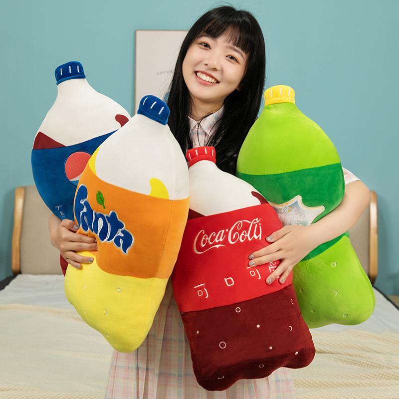 Sprite Cartoon Coke Plush Toys Creative Cushion Stuffed Birthday Gifts Dolls