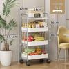 Stylish Multi-Layer Snack Storage Cart for Living Room and Kitchen