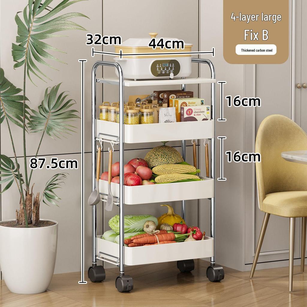 Stylish Multi-Layer Snack Storage Cart for Living Room and Kitchen