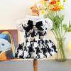 PETCIRCLE Small Medium Dog Dress Floral Knit Pet Skirt Clothing