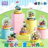 Wonder Moon Anime Crayon Shin Chan Time Box Building Blocks  Puzzle Handicraft DIY Crystal Ball Assembly Pendant Toy