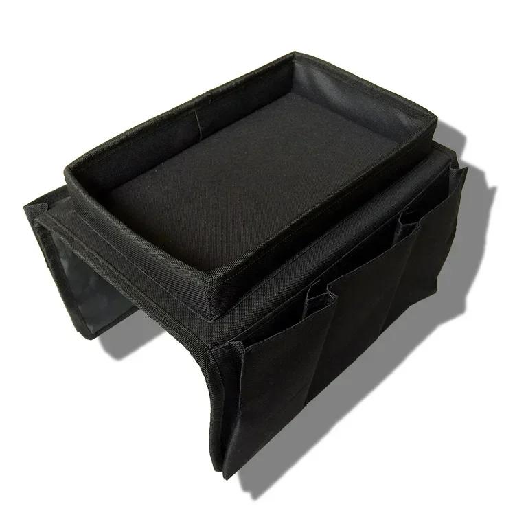 Organizer Remote Control Holder Bag On TV Sofa Corrimao Braco Resto 6 Pockets  Handrail Couch Armrest Arm Rest Storage Bags