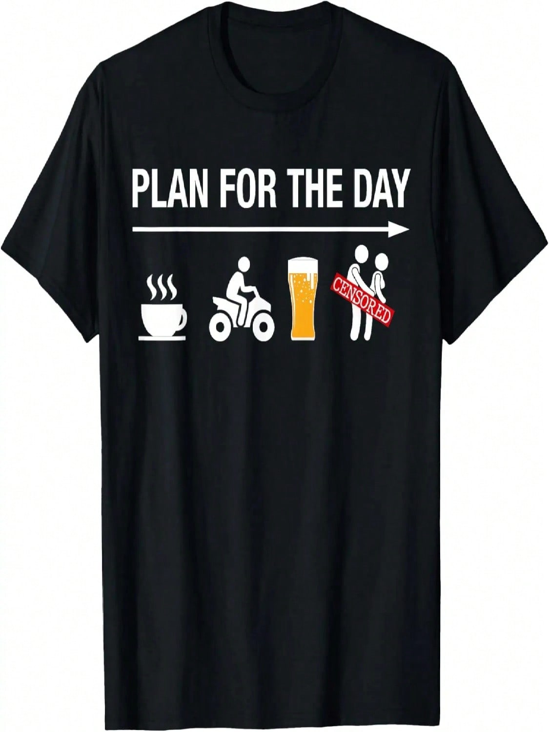 Funny ATV Shirts Men Women Four Wheeling Coffee Quad Beer T-Shirt S разноцветный