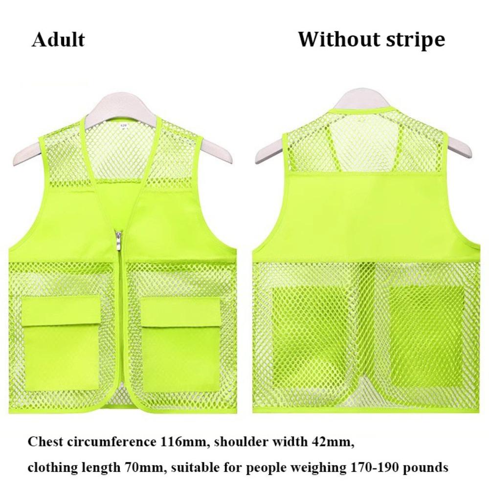 High Visibility Running Sports Vest Reflective Strip Multicolors Warning Safety Protective Vest Mesh Breathable