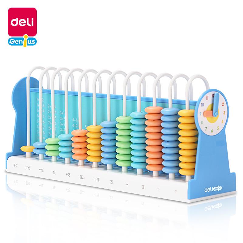Deli 12-Line Teaching Aid: Primary School & Kindergarten Educational Abacus