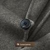 Men's Cashmere Wool Blend Double-faced Business Suit Jacket