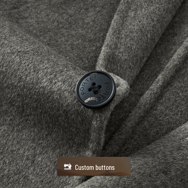 Men's Cashmere Wool Blend Double-faced Business Suit Jacket