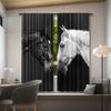 2pcs   2D Animal Horse Printed Curtains   Decorative Window Drapes   Rod Pocket Window Treatment   for Bedroom Living Room   Home Dec