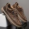 Men'S Street Casual Shoes - All-Season Low-Top Lace-Up Sneakers, Soft Sole, Casual Style
